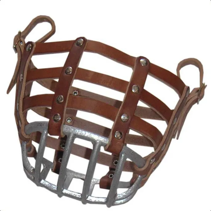 Muselire cuir grille pour chevaux - cheval (full ) Retour Gratuit