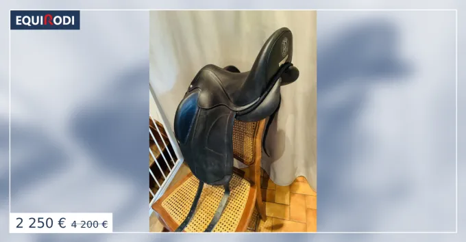 Selle Arion Dressage taille 17 full cuir SWAROVSKI Pas Cher