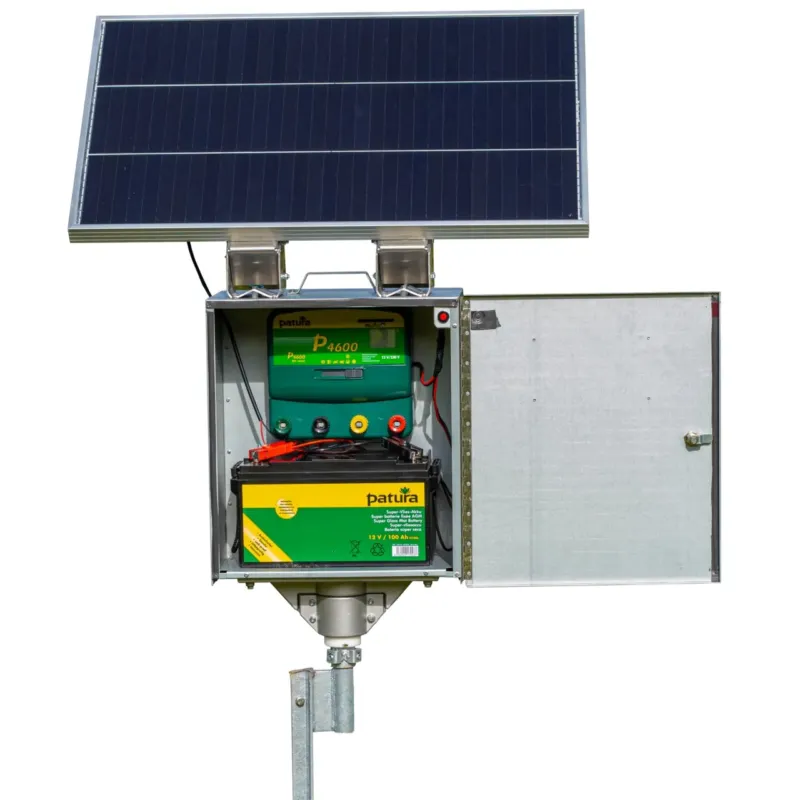 P4500 avec botier antivol+module solaire+batterie AGM 100Ah Expdition Rapide