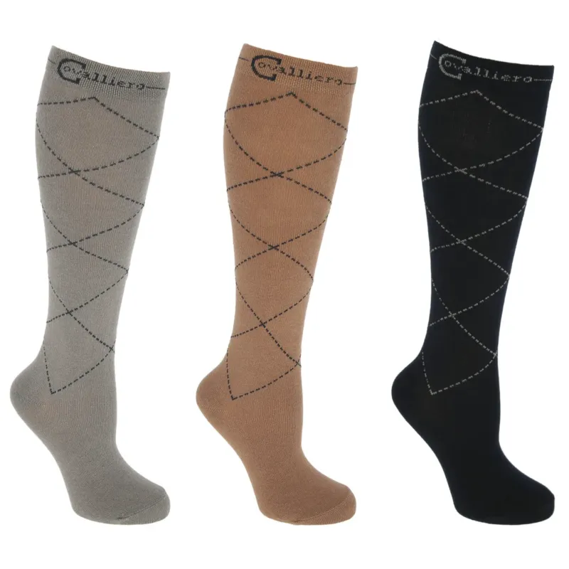 Vente Flash Lot de 3 paires de chaussettes d'quitation Karo