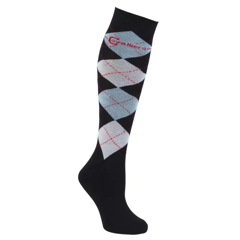 Chaussettes d'quitation Brescia bleu nuit Satisfait Ou Rembours