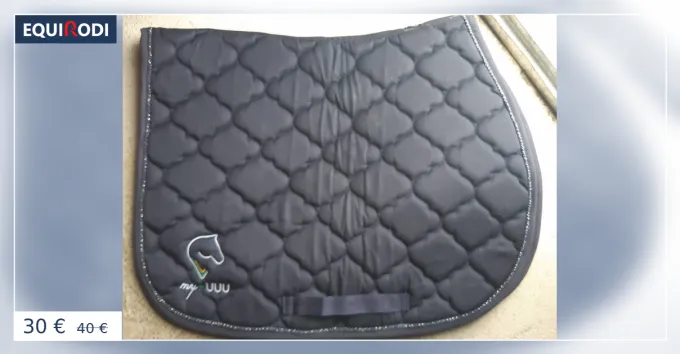 Tapis de selle poney bleu marine Prix Cass