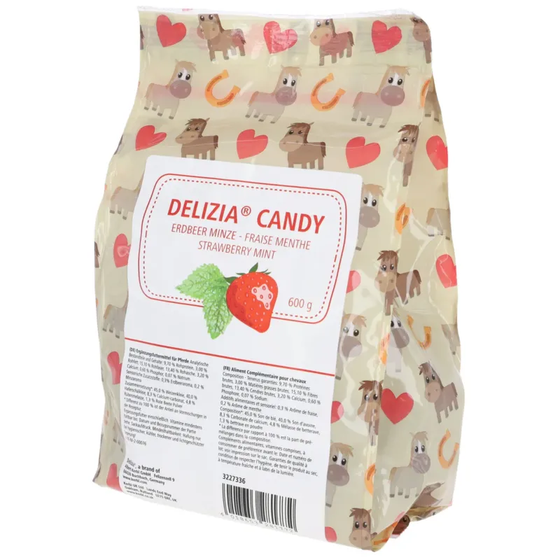 Commander Vite Rcompense Delizia Candy pour chevaux arme fraise/menthe