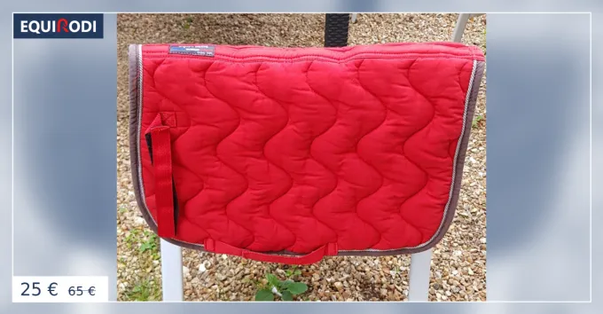 Tapis quithme rouge double poney NEUF Nouvelle Collection