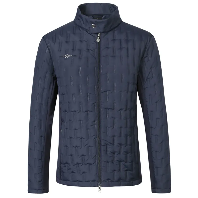 Veste bi-matire manches longues homme bleu navy Expdi Aujourdhui