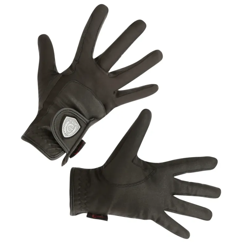 Expdition Rapide Gants d'quitation Dana noirs