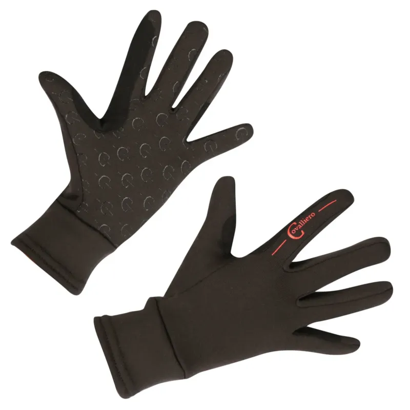 Authentique Gants d'quitation d'hiver Xaina noirs