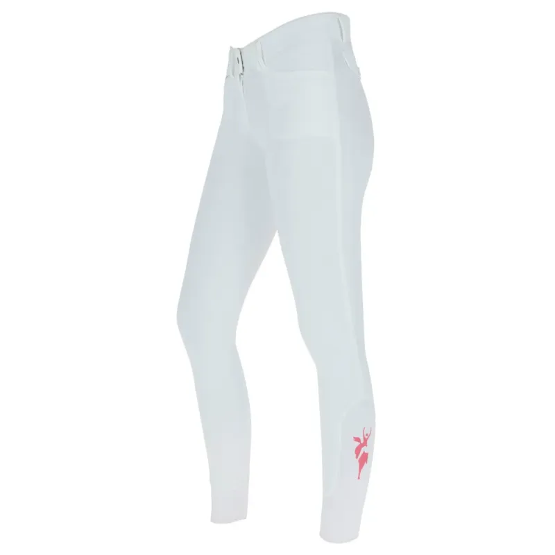 Pantalon d'quitation Janne femme blanc perle Livraison Gratuite