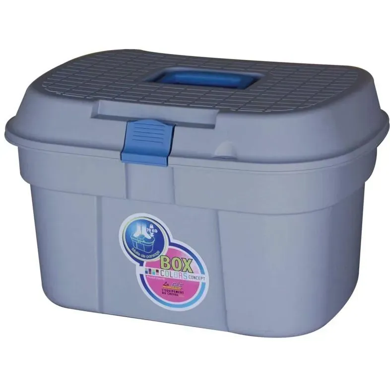 Malle de pansage Box color gris Expdition Rapide