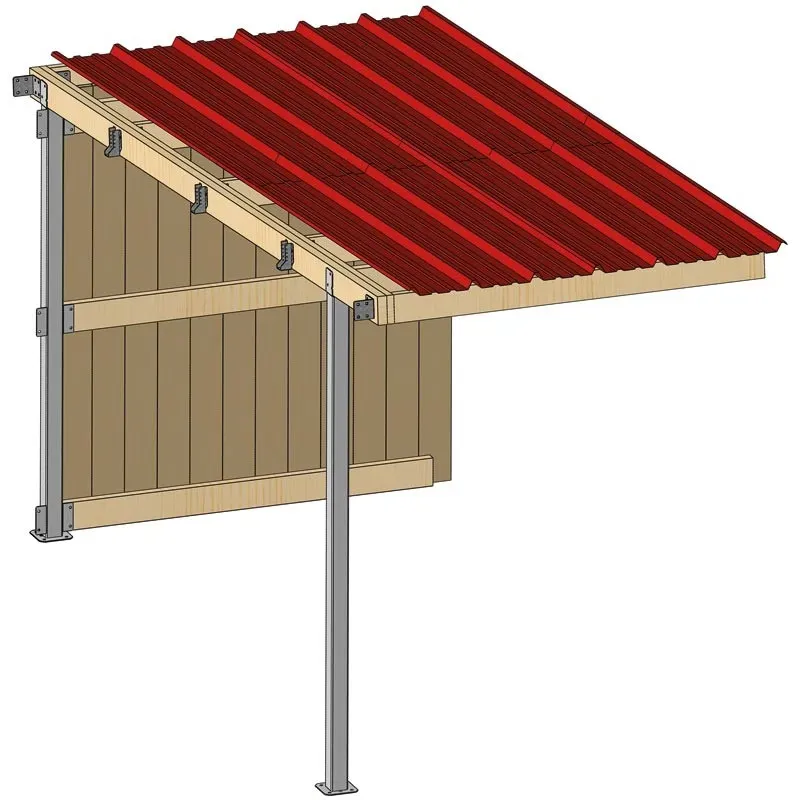 Abri prairie simple pente 2,20×4,18 m clin/bac acier bdx Jusqu puisement Des Stocks