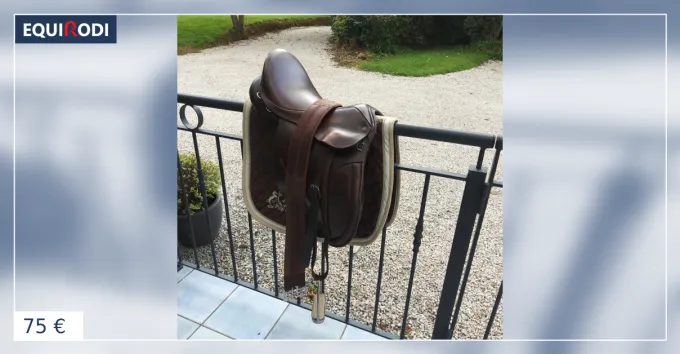 Selle mixte avec triers, trivieres, tapis et sangle Rduction