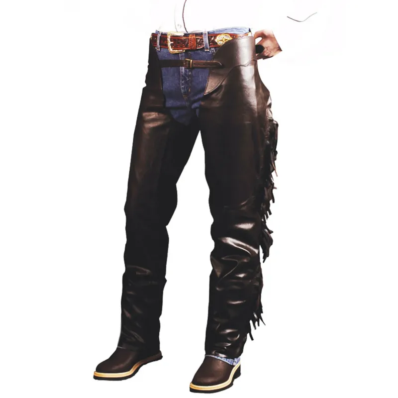 Offre Du Jour Chaps Western PullUp avec Franges Lakota - L - Marron