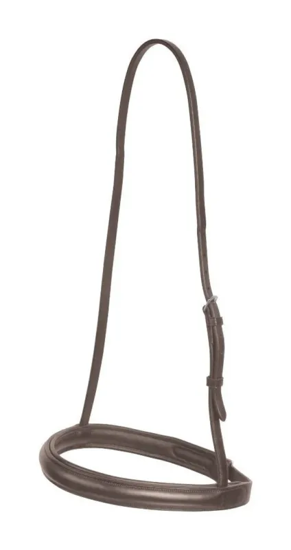 Muserolle Cavesson IV Collegiate - Cheval - Marron Authentique