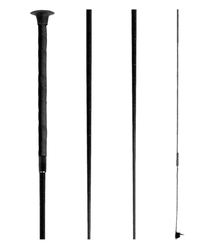 Cravache de dressage et de toucher Waldhausen - 140 cm - Noir Vente Flash