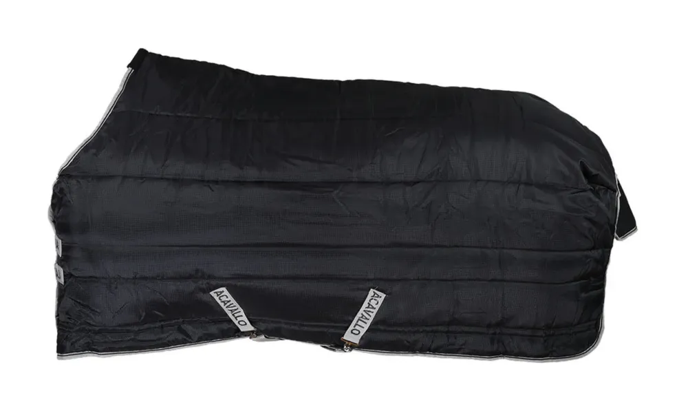 Retour Gratuit Couverture de box en polyester 210D ripstop avec rembourrage 300g Acavallo – 155 cm – Marine