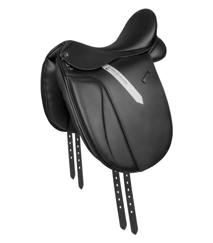 Selle de dressage Waldhausen Premium cuir - 44 cm - Noir Produit De Marque