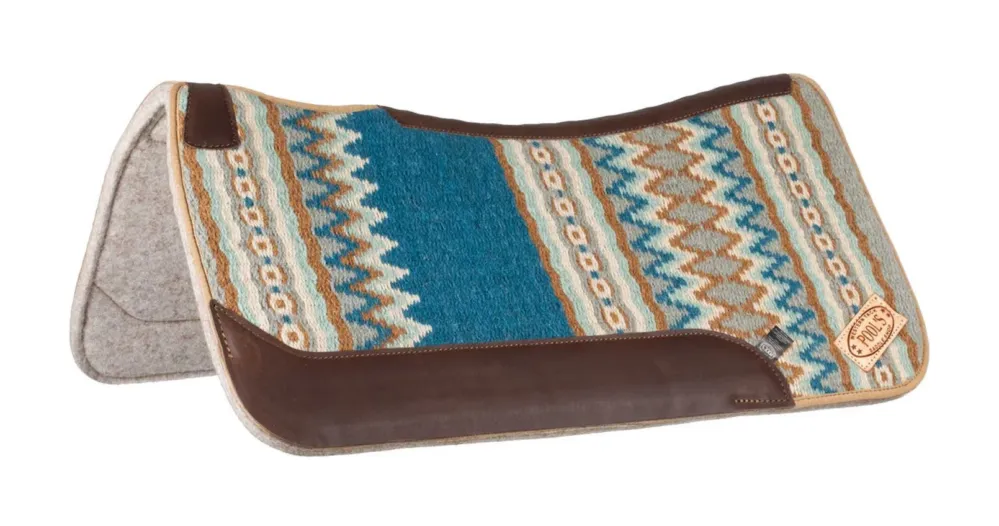 Tapis western Pools contoured - Bleu / beige Bon Plan
