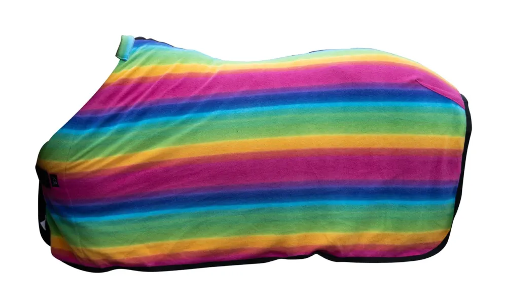 Prix Rduit Couverture schante Rainbow pour shettys HKM - 85 cm - Rayures multicolores