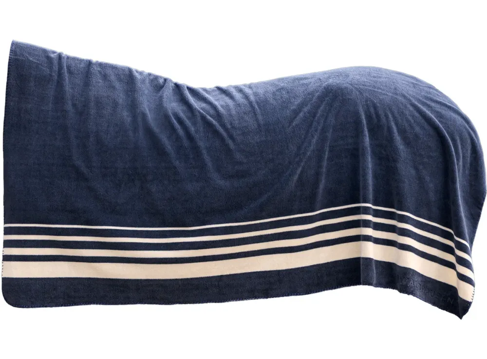 Couverture polaire Waldhausen paisse Slden - Bleu nocturne Prix Bas