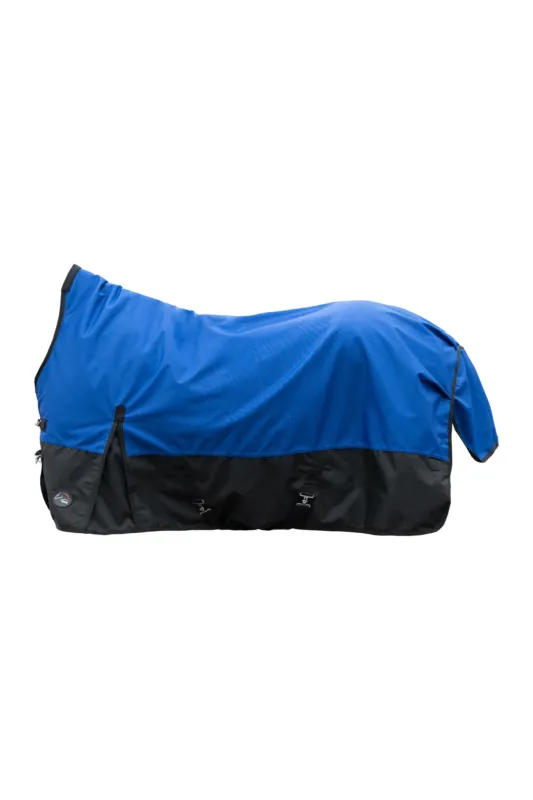 Couverture highneck HKM Glasgow 1200D doublure polaire - 115 cm - Gris / noir Remise
