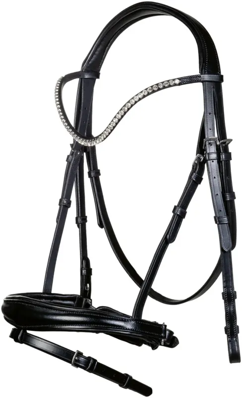 Satisfait Ou Rembours Bridon Melinda HKM - Poney - Noir