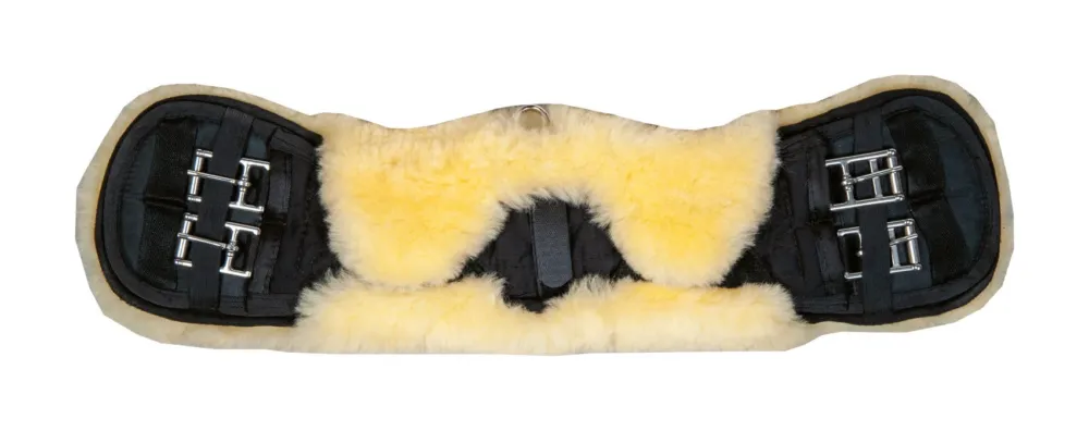 Offre Du Jour Sangle courte en mouton HKM - 75 cm - Noir / nature