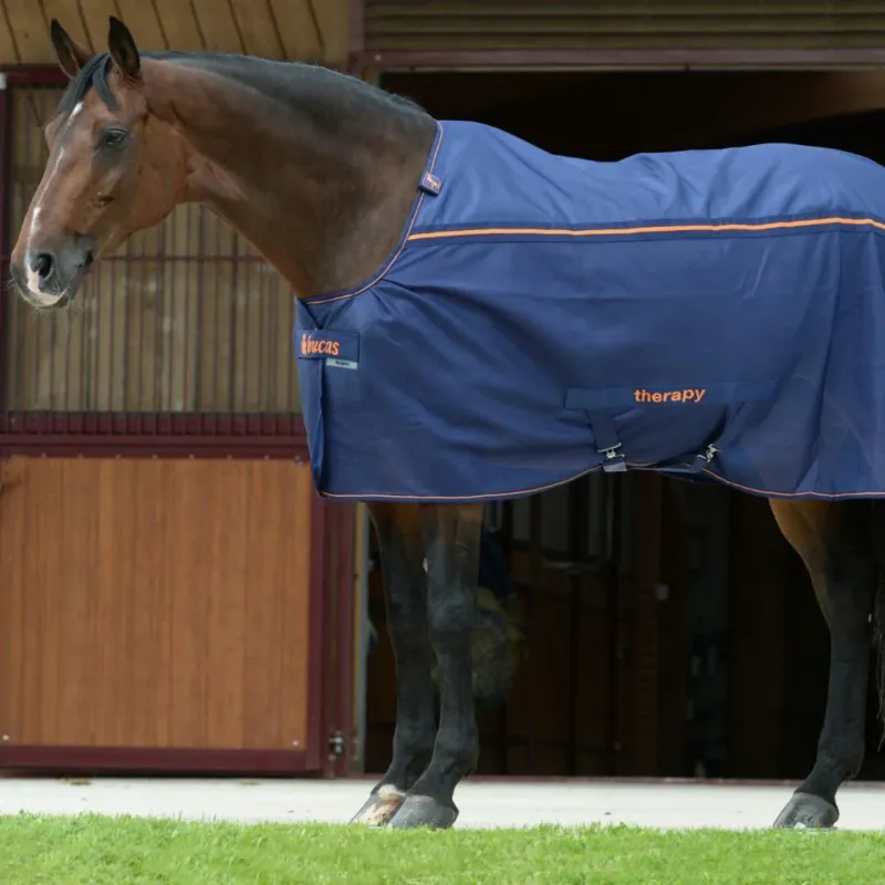 Couverture Bucas Therapy Mesh Cooler - 130 cm - Marine / orange Offre Exclusive