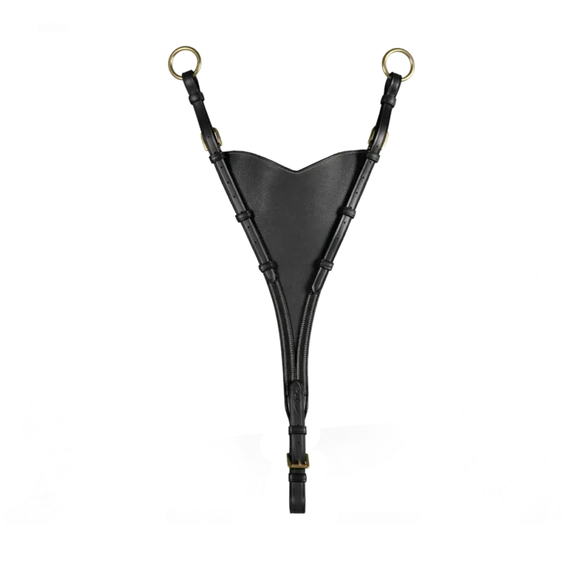 Haute Qualit Fourche de martingale Pleine Souple D Collection by Dy'on - Poney - Noir