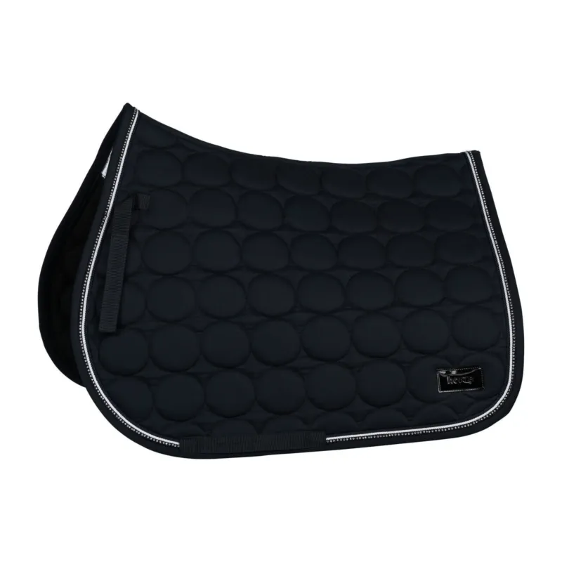 Tapis de selle mixte Marquess Horze - Poney - Bleu marine fonc Certifi