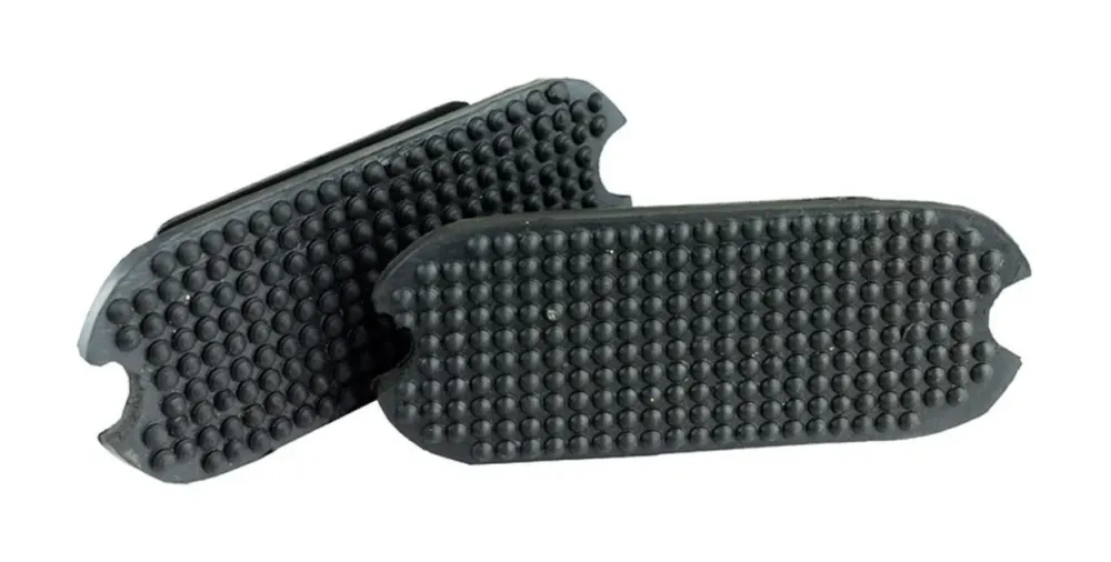 Semelles d'triers caoutchouc Horze - 110 mm - Noir Bon March
