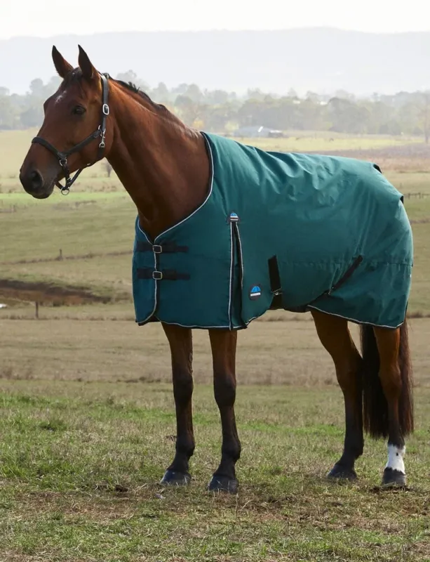 Certifi Couverture Weatherbeeta ComFiTec Classic Turnout 220g – 140 cm – Vert fort / noir