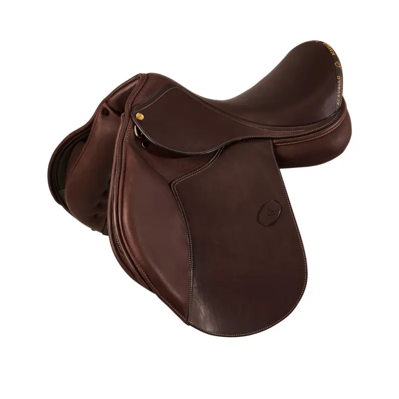 Selle mixte Bernini avec panneaux en laine Acavallo – 16,5&Prime; – Marron fonc Commander Vite