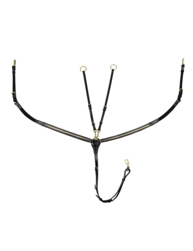 Collier de chasse avec dtails dore - noir - x-full Rduction