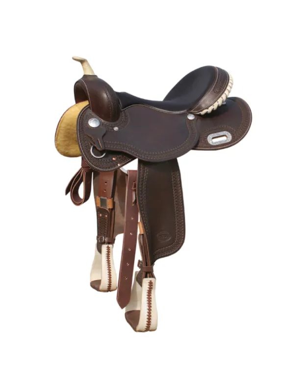 Selle "5020" - POOL'S - brun fonc - 16'' - Quarter 30 cm - brun fonc Usine Directe