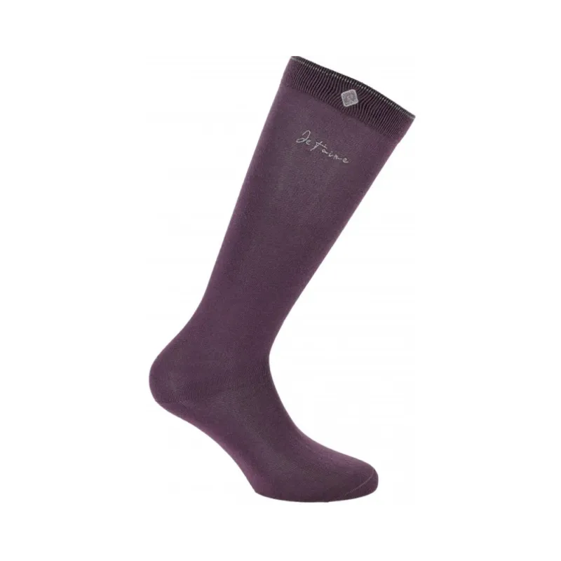 Seulement Aujourdhui Chaussettes Je t'aime - EQUITHME - beige - 34 - 36