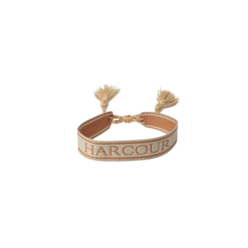Bracelet « Baya » – HARCOUR – Marine/Abricot Dernier Modle
