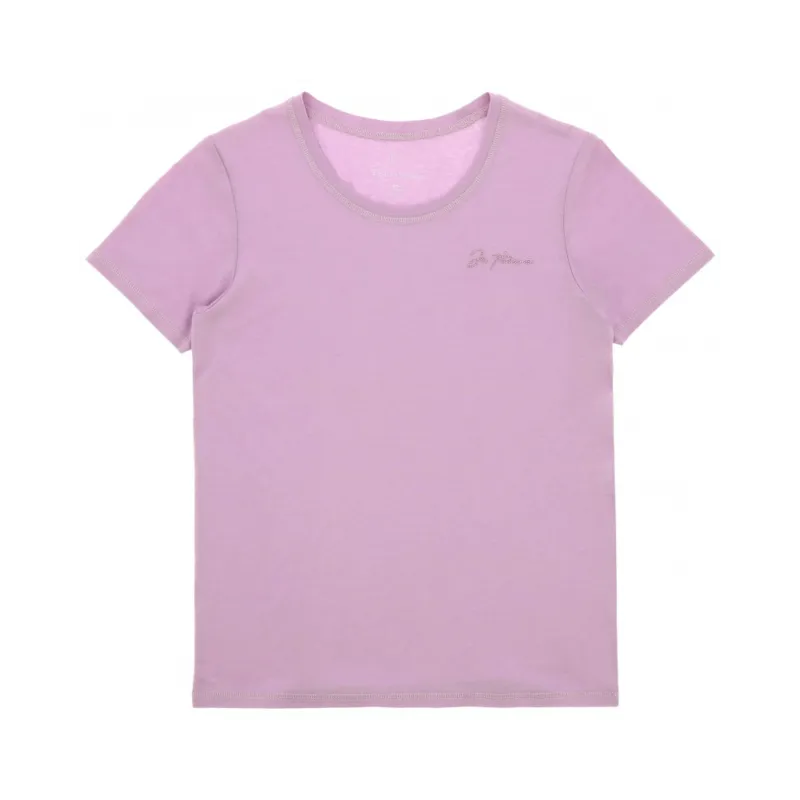 T-shirt enfants et junior "Je t'aime" Bonnie - EQUITHEME - 10 ans - mauve Petit Prix