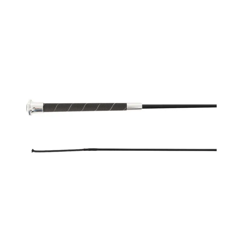 Super Prix Cravache de dressage Scorpus UVC3 - BR - noir / argent - 100 cm