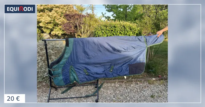 Couverture cheval bleu extrieur chaud Taille 130 voir Expdition Rapide