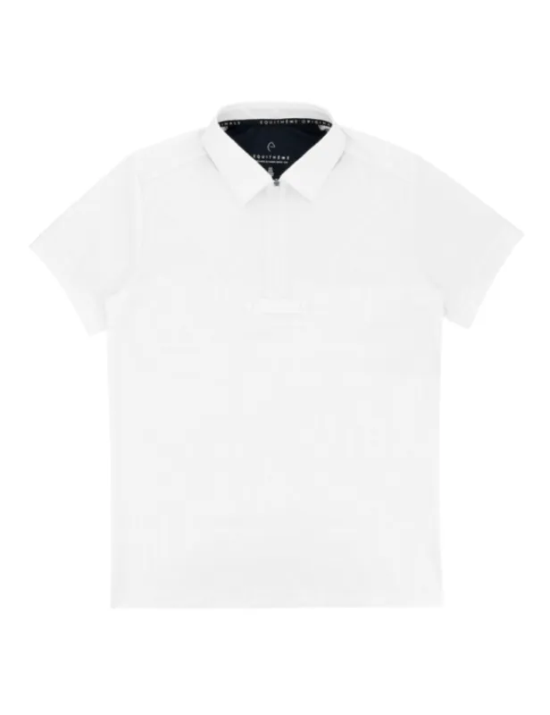 Pas Cher Polo de concours homme Chris - EQUITHME - S - blanc