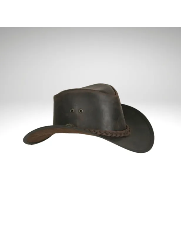 Retour Gratuit Chapeau  tresse western – COMANCHEROS – M – marron
