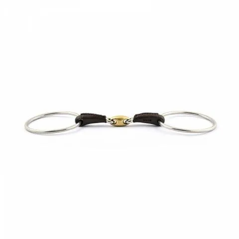Solde Mors grands anneaux double brisure recouvert de cuir - Jump'in - 125 mm