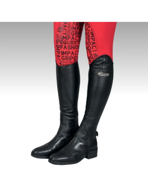 Mini-chaps Dunster – EQUESTRO – noir – XS Usine Directe