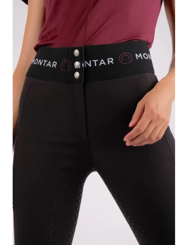 Soldes Pantalon Kehlani waistband - MONTAR - 36 - noir
