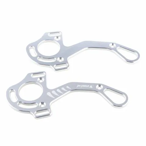 Branches de hackamore courtes en aluminium Jin Stirrup – ALU BRILLANT Dernire Chance
