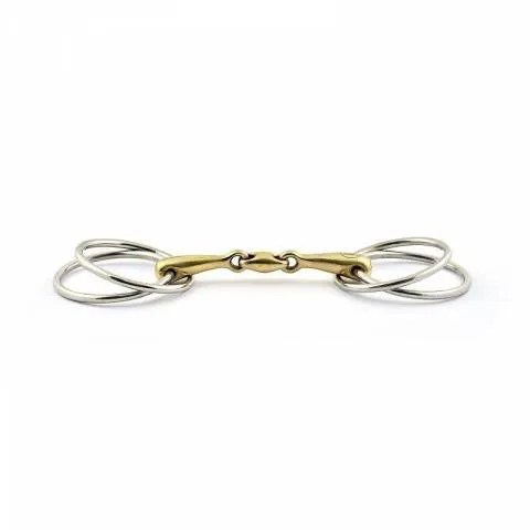 Mors quatre anneaux double brisure - Jump in - 125 mm Prix Bas