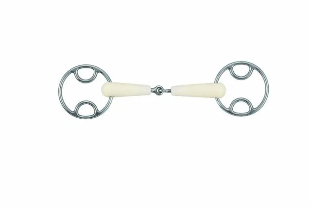 Nouvel Arrivage Mors simple brisure Happy Mouth - acier inoxydable et rsine - 125 mm