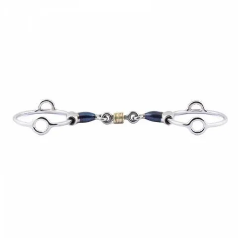 Mors Blue Steel releveur double brisure - Jump'In - Confort optimal - 125 mm Populaire