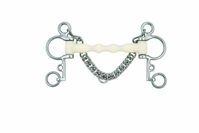 Pas Cher Mors pelham droit mullen Happy Mouth - acier inoxydable - 125 CM