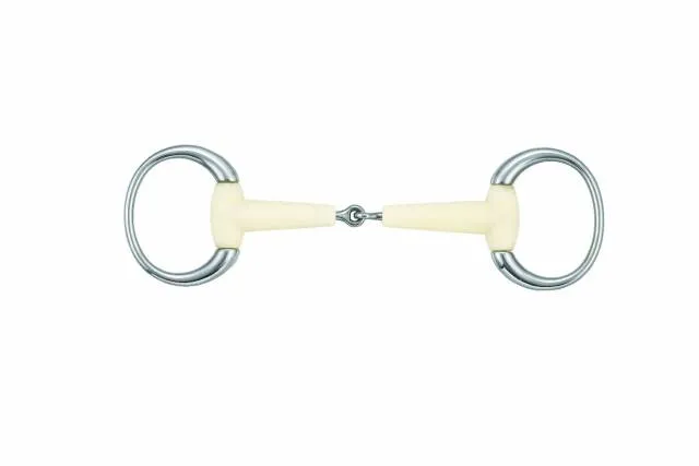 Mors olives bris anneaux ronds - Happy Mouth - acier inoxydable - 125 mm Satisfait Ou Rembours